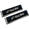 Simoni Racing CC7 Cuscinetti Copricintura Sport Universali, Microfibra Nera ed Argento