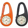 JewelryWe orologio da tasca con moschettone orologio da infermiera clip da cintura orologio al quarzo luminoso donna uomo nero rosso