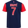 PARIS SAINT-GERMAIN Paris Saint Germain - Maglietta PSG, Kylian Mbappé, N° 7, collezione ufficiale, taglia da uomo, Uomo, blu, X-Large