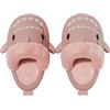 NIBESSER Pantofole Squalo Donna Uomo con Fodera Interna Removibile Pantofole Donna Invernali in Pile Ciabatte Uomo Inverno da Casa Pelose Antiscivolo Lavabili Leggere，Rosa，38/39 EU