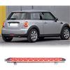 njssjd Lente Trasparente Colore Rosso Terzo Freno Lampada di Sicurezza Centrale Alto Mount Stop Terza Luce Compatibile con Mini Cooper R56/R56 LCI 2007-2013 R60 Countryman 2010-2016
