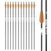 ELONG OUTDOOR 12pcs Tiro con L'Arco Frecce in Carbonio Misto Frecce da Caccia da 28 30 31 Pollici per Arco Ricurvo Arco Compound per Allenamento di Tiro al Bersaglio
