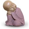Zen Light Statuetta Baby Buddha SB3 - Decorazione Zen e Feng Shui - per Creare un'atmosfera Rilassante - Idea Regalo Portafortuna - Altezza: 13 cm - Colore: Beige e Rosa Antico - Zen'Light