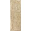 HAMID - Tappeto di Iuta Alhambra Colore Naturale, Tappeti 100% Fibra di Iuta, Intrecciato a Mano, Tappeti per Soggiorno, Sala da Pranzo, Camera da Letto, Corridoi (80x200cm)