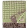 Linen & Cotton Plaid di Lusso Molto Caldo e Morbido, Coperta/Copriletto/Coperte PARIS -100% Pura Lana Nuova Zelanda, Marrone/Verde (140 x 200cm), Adatto per Letto Divano, Singolo/Matrimoniale