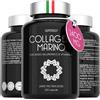 SuperSelf Collagene Marino con Acido Ialuronico 2400mg - Integratore Idrolizzato Vitamina C - 120 Capsule - Compresse di Collagene Puro di Tipo 1 per Pelle, Capelli, Ossa