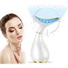 Ms.W Massaggiatore Viso e Collo Antirughe, 45℃ Calore Massaggiatori Viso Anti Invecchiamento Per La Cura Della Pelle Dispositivo di Bellezza, Rassodamento della pelle, USB ricaricabile, 3 modalità