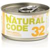 Natural Code 32 Tonno Amaranto e Mirtilli in jelly 85gr umido gatto 85 g