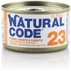 Natural Code 23 Tonno Patate e Carote in jelly 85gr umido gatto 85 g