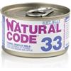 Natural Code 33 Tonno Orata e Amaranto in jelly 85gr umido gatto 24 x 85g