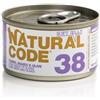 Natural Code 38 Tonno Manzo e Olive 85gr umido gatto 85 g