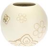 THUN - Vaso Decorativo con Farfalla e Fiori - Linea Elegance - Living, Arredare la Casa - Ceramica - Base di Appoggio/Apertura Superiore Ø 10 cm; Ø Vaso 20,4 cm; 18 cm h
