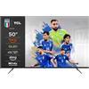 TCL 50CF630, 50 (126 cm) Fire TV QLED (4K Ultra HD, HDR 10+, Dolby Vision & Atmos, Smart TV, Game Master, Motion Clarity 60Hz, Telecomando vocale Alexa), Nero