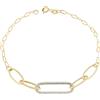 Gioielleria Lucchese Oro Bracciale Donna Oro Giallo Bianco GL100732