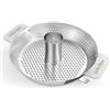 onlyfire Support di Cottura per Pollo in Acciaio Inox，Girarrosto per Pollo con Contenitore per Aromi Rimovibile per Weber Gourmet BBQ System