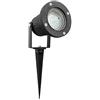 SEBSON Lampada da Giardino LED con Picchetto e Faretto orientabile, IP65, GU10 3,5W 300lm 6500K Bianco Freddo