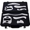 JustSun Gua Sha Set, Strumento di Massaggio in Acciaio Inossidabile IASTM Tools, per La Mobilizzazione Dei Tessuti Molli e La Riduzione del Dolore Muscolare (Set F)
