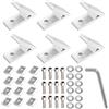 RHBHY Staffa angolare 45 gradi Staffa Angolare in Alluminio 6pcs Staffa Angolare per Profili in Alluminio 3030 Profilo in Alluminio Accessori Angolari Connettore di Riparazione