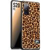 CUSTOMIZZA - Custodia cover nera morbida in tpu compatibile per Samsung S20 FE leopardato maculato donna marrone leopard brown