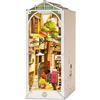 ROBOTIME Sunshine Town Book Nook In Legno, Kit Casa Delle Bambole, Stanza In Miniatura DIY, 3d Puzzle, Kit Di Modelli Con Luci a LED, Regali di Vacanza (Città Del Sole)