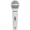 PROEL EIKON DM800WH - Microfono Dinamico per Voce, Canto e Karaoke, Bianco + Cavo Cannon XLR 3P Maschio a Cannon XLR 3F Femmina da 4,5 mt., Nero (EIKON DM800WH)