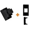 Fanton caricatore 1 USB-C 3A Ricarica rapida 18W da incasso Legrand Vela nera - 82902