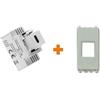 Fanton caricatore 1 USB-C 3A Ricarica rapida 18W da incasso Vimar Eikon bianco - 82901