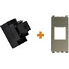 Fanton caricatore 1 USB-C 3A Ricarica rapida 18W da incasso Vimar Eikon Next grigio metallizzato - 82902