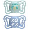 Chicco PhysioForma - Light Succhietto 6-16M Tettarella in Silicone Azzurro, 2pz