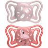 Chicco PhysioForma - Light Succhietto 6-16M Tettarella in Silicone Rosa, 2pz