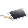Supporto smartphone tavolo in bamboo e portachiavi personalizzate o neutre