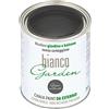 bianco Shabby CHALK PAINT Pittura Speciale PER ESTERNI Grigio Antracite - biancoGarden - Ricolora giardino e balcone SENZA CARTEGGIARE e SENZA FINITURA (1 Litro)