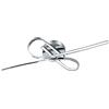 EGLO - SELVINA PLAFONIERA A LED CROMO 70X42X(H)15 CM. 19W 3000K 2700LM 96329