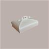LUCGEL 5 Pz Scatola Porta Torta Rettangolare Grande Cartoncino Bianco grafica effetto pelle 33x44H7cm