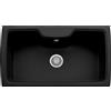 TELMA HR0860 NAIKY Vascone per cucina Lavello 88x50 Ad 1 Vasca in Fragranite Colore TG 26 Nero Matt