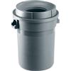 Ristosubito Bidone con coperchio imbuto CUB grigio MDL 80 L Modello 114110 Capacità Lt. 80 Dim. cm L.50.5 P.50.5 H.61.5