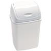 Yavso Pattumiera Bagno con Coperchio Basculante, 10L, Plastica