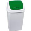 Ristosubito Pattumiera con coperchio basculante verde 50 LT RIF BASIC MDL - Modello 909058