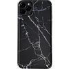 Cokar iPhone 13 Pro MAX marmo pietra modello mobile cover rigida PC antiurto custodia per telefono CK-547, nero