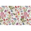 Vilber Flower DU 01 40X78 Tappeto Vinile, Combinabile con set di 2 e 4 sottopentola Vinile e tovaglie resinate Tessuto. Multicolore