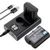 ENEGON EN-EL15/EL15C sostitutiva (2 pezzi) e caricabatterie Dual USB intelligente per Nikon ZF Z5 Z6 iii,Z250 ii,Z7 Z8 D7500, D7100,D500, D750,D780 D800, D810, D800E, D810A,D850