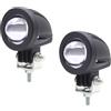 YnGia Fari Fendinebbia LED Luci di Guida, 2PCS Luce Bianca Ambra Proiettore di Luce Ausiliaria Lampada Universale per Moto Auto Fuoristrada Camion ATV UTV