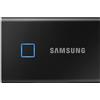 Samsung T7 Touch Portable SSD - 1 TB - USB 3.2 Gen.2 External SSD Metallic Black (MU-PC1T0K/WW)