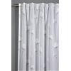 Gardinia Tenda con Occhielli Nascosti e Nastro Integrato, Voile con Stampa, Traslucido e Trasparente, Grigio Argento, 140 x 245 cm