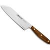 Arcos Coltello Santoku 7 pollici in Acciaio Inossidabile, Coltello da Cucina Giapponese per Pesce, Carne e Verdure, Manico in Legno di Ovengkol e Lama da 190 mm, Serie Nordika