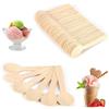 Fyearfly Cucchiai di Legno Piccoli, 100 Pezzi 10 cm Cucchiaio da Gelato Cucchiaio da Dessert Cucchiai da tè Posate, Biodegradabili Cucchiaini usa e Getta per Gelato Dessert Degustazione Yogur