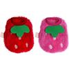 ECSiNG 2PCS Fragola Guinea Pig Vestiti Piccolo Animale Domestico di Inverno Peluche Abbigliamento Caldo Costumi Cappotti Morbidi per Conigli Furetti Cincillà Gattini 3XS