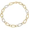 Gioielleria Lucchese Oro Bracciale Donna Oro Giallo Bianco GL100734