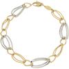 Gioielleria Lucchese Oro Bracciale Donna Oro Giallo Bianco GL100738