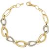 Gioielleria Lucchese Oro Bracciale Donna Oro Giallo Bianco GL100739